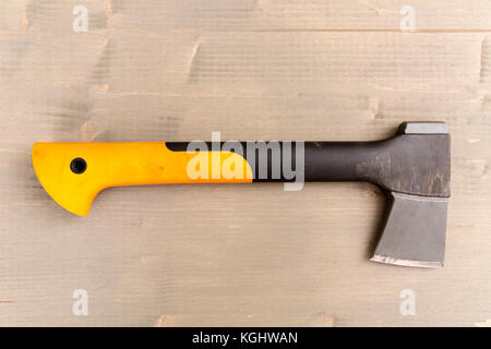 One ax on the table Stock Photo