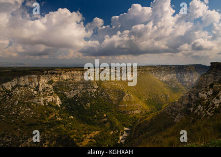 Natural reserve Grand Canyon Cassibile, Sicily, Italy Stock Photo