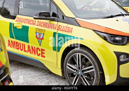 BMW i3 electric ambulance vehicle, car Stock Photo