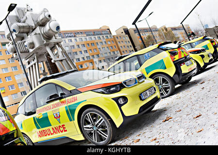 BMW i3 electric ambulance vehicle, car Stock Photo