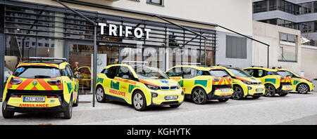 BMW i3 electric ambulance vehicle, car Stock Photo