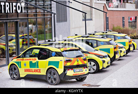 BMW i3 electric ambulance vehicle, car Stock Photo