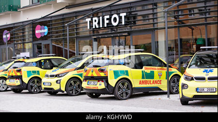 BMW i3 electric ambulance vehicle, car Stock Photo