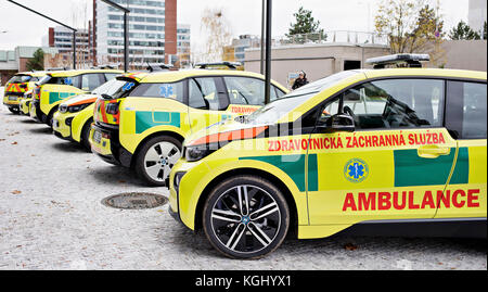 BMW i3 electric ambulance vehicle, car Stock Photo