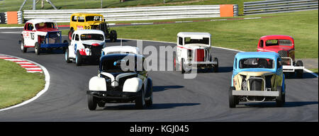 BriSCA, British Stock Car Association, Heritage Stock Cars, American Speedfest V, Brands Hatch, June 2017, automobiles, Autosport, cars, circuit racin Stock Photo