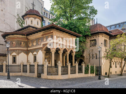 Stavropoleos Monastery in Lipscani district, Bucharest, Romania Stock Photo