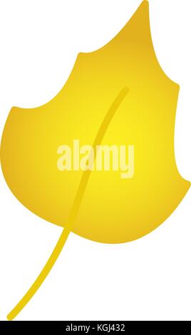 Autumn leaf. Autumn maple leaf isolated on a white background. Stock Vector