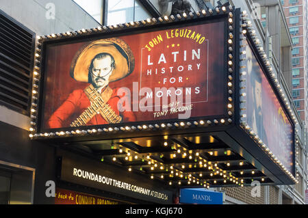 Latin History for Morons with John Leguizamo, a Roundabout Theatre Company production at Studio 54 in New York City Stock Photo