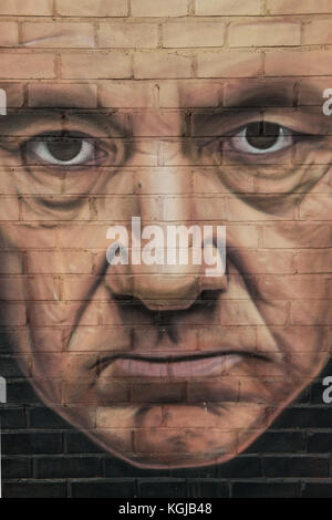 Manchester, UK. 08th Nov, 2017. Street artwork depicting actor American actor, director, producer and screenwriter Kevin Spacey in the suburb of Burnage, Manchester, United Kingdom on Tuesday 7th November 2017 Credit: Matthew Wilkinson/Alamy Live News Stock Photo