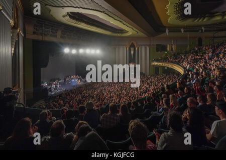 Hammersmith, London, UK. 08th Nov, 2017. Hammersmith Eventim Apollo in London during a performance by Father John Misty (real name: Josh Tillman). Photo date: Wednesday, November 8, 2017. Credit: Roger Garfield/Alamy Live News Stock Photo