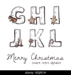 Christmas alphabet letter L isolated on white Stock Photo - Alamy