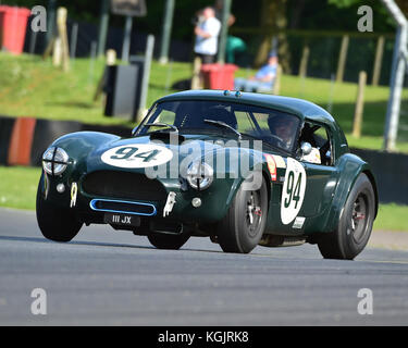 Michael Gans, Andy Wolfe, AC Cobra, Stena Line Gentlemen Drivers, Pre-66 GT Cars, Historic Festival, Brands Hatch, May 2017. Brands Hatch, classic car Stock Photo