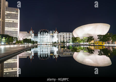 ALBANY, NY - JUNE 28: The Empire State Plaza in Albany, New York on June 28, 2017.  The complex is one of the most beautiful and architecturally stunn Stock Photo