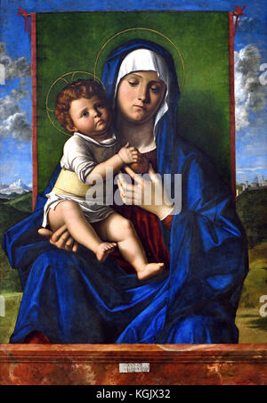 The Virgin and Child 1480-90  Giovanni Bellini 1459 - 1516 Venice Italy Italian Stock Photo