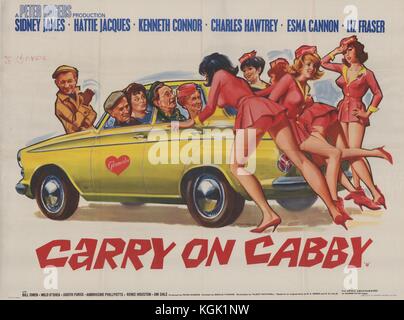 Carry on Cabby (1963) , Film poster Stock Photo