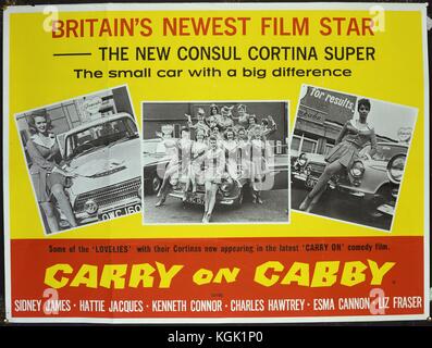 Carry on Cabby (1963) , Film poster Stock Photo