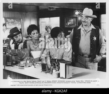 Convoy (1978) Burt Young, Ali McGraw  , Ernest Borgnine  , Franklyn Ajaye     Date: 1978 Stock Photo