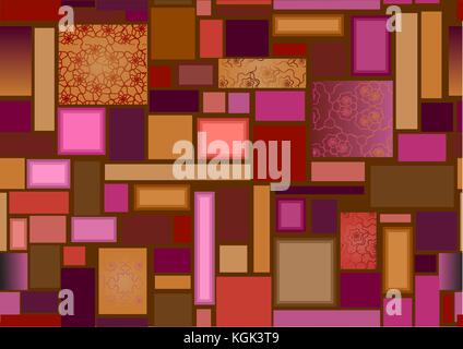 Texture of fabric. abstract checked seamless background Stock Vector