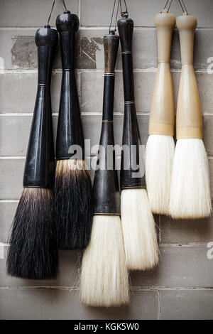 Chinese brushes hung, china Stock Photo