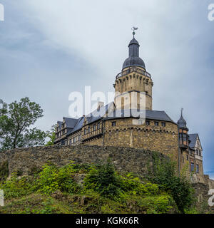 Falkenstein Castle in the Harz Mountains, Saxony-Anhalt, Germany. Stock Photo