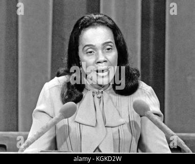 New York, NY - (FILE) -- Coretta Scott King, wife of slain civil rights ...