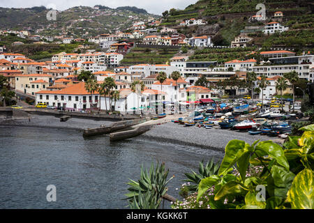 Camara de Lobos, a village near Funchal in Madeira, where Winston Churchill used to visit and paint Stock Photo