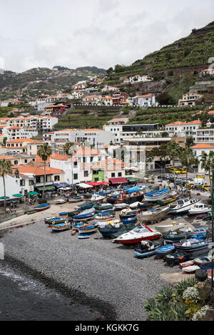 Camara de Lobos, a village near Funchal in Madeira, where Winston Churchill used to visit and paint Stock Photo