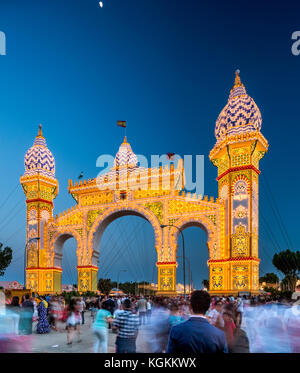 Portada de la Feria de Abril (April Fair's Gateway) 2014, Seville, Spain Stock Photo