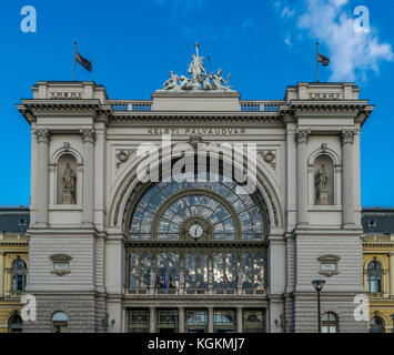 Budapest, Hungary - 'Keleti' railway station building in 'Pest' district, September 2017 Stock Photo