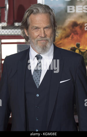 World Premiere of 'Only The Brave' at Regency Village Theater in Los Angeles, California.  Featuring: Jeff Bridges Where: Los Angeles, California, United States When: 08 Oct 2017 Credit: Eugene Powers/WENN.com Stock Photo