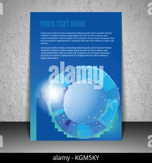 Abstract Colorful Modern Styled Flyer, Folder, Brochure, Leaflet, Pamphlet, Document or Book Cover Creative Design Template - Illustration in Vector Stock Vector