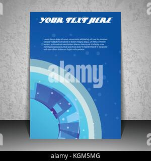 Abstract Colorful Modern Styled Flyer, Folder, Brochure, Leaflet, Pamphlet, Document or Book Cover Creative Design Template - Illustration in Vector Stock Vector