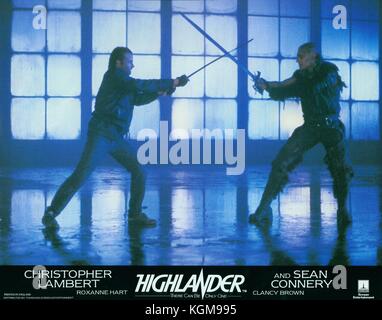 Highlander (1986) , Christopher Lambert , Clancy Brown     Date: 1986 Stock Photo