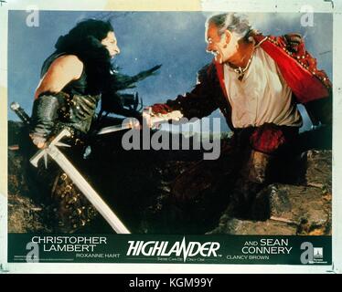 Highlander (1986) , Sean Connery , Clancy Brown     Date: 1986 Stock Photo