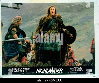 Highlander (1986) , Christopher Lambert     Date: 1986 Stock Photo