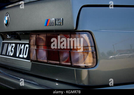 BMW E30 M3 3 Series modified with a BMW V10 engine Stock Photo