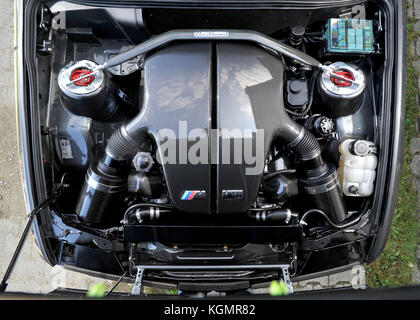 BMW E30 M3 3 Series modified with a BMW V10 engine Stock Photo