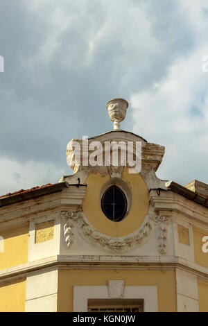 Detail from Renaissance house - cup on the roof Stock Photo