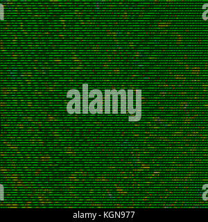 Green Binary on Black Background Stock Photo