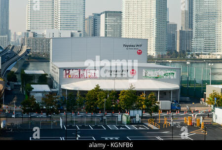 November 7, 2017 - Tokyo, Japan - November 8, 2017. Toyosu Pit can be seen from Shin-Toyosu Station in Tokyo Japan. Photo by: Ramiro Agustin Vargas Tabares (Credit Image: ©  via ZUMA Wire) Stock Photo