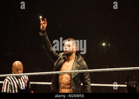 Hamburg, Germany. 10th Nov, 2017.The Match of Finn Bálor vs. Bray Wyatt  during WWE Live Tour 2017 © Björn Deutschmann/Alamy Live News Stock Photo