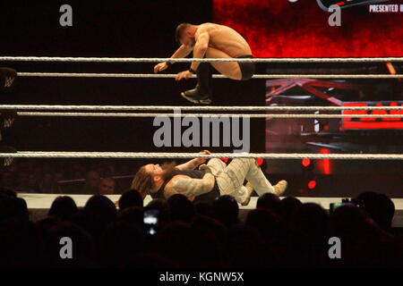 Hamburg, Germany. 10th Nov, 2017.The Match of Finn Bálor vs. Bray Wyatt  during WWE Live Tour 2017 © Björn Deutschmann/Alamy Live News Stock Photo