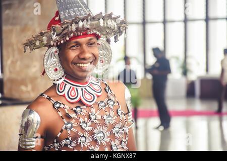 Traditional dancer smiling Stock Photo