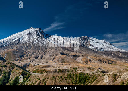 Mount St Helens volcano, from Windy Ridge Trail, Mount St Helens National Volcanic Monument, Washington state, USA Stock Photo