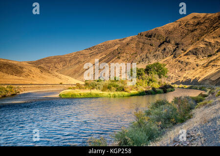 Yakima River Canyon, Columbia Plateau, near Yakima, Washington state, USA Stock Photo