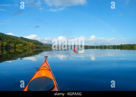 Kayaking on Loch Ken, Dumfries & Galloway, Scotland