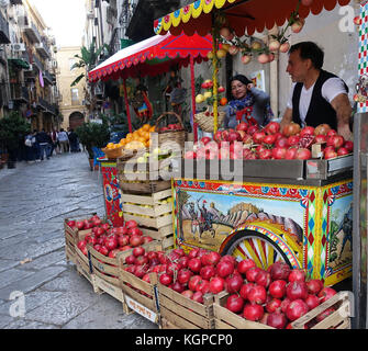 Fruit stall,  Palermo, Sicily, Italy Stock Photo