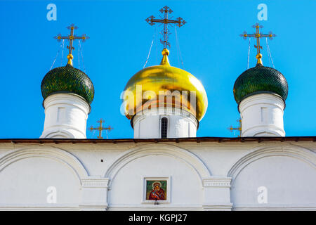 Moscow, fragment of the Cathedral of the presentation of the Theotokos of Vladimir at the Sretensky monastery Stock Photo