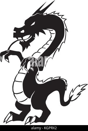 Chinese dragon vector design Stock Vector