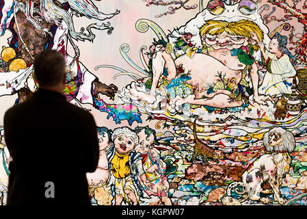 Takashi Murakami wallpapers taken at the Broad in Los Angeles. Would love  to know if any of them become your wallpaper. : r/MobileWallpaper